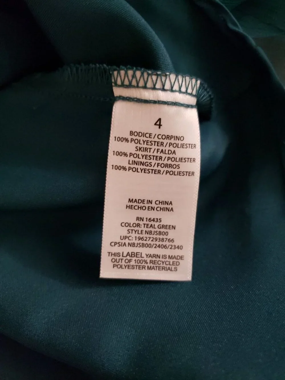 NWT Kensie Girl Teal Green Midi Dress - Size 4 - Picture 5 of 8
